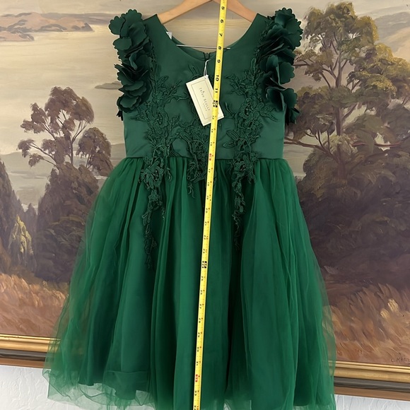 TRISH SCULLY CHILD NWT Emerald Elegant Green Princess Dress Size